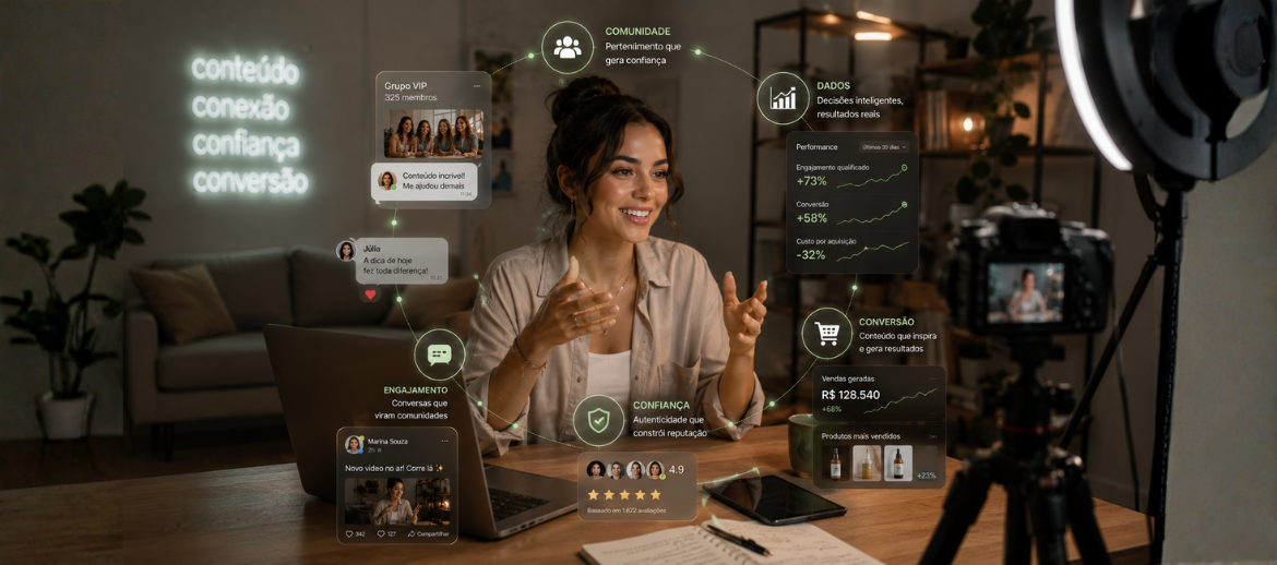 CREATOR ECONOMY: POR QUE O FUTURO DA INFLUÊNCIA SERÁ CONSTRUÍDO POR COMUNIDADES, DADOS E CONFIANÇA